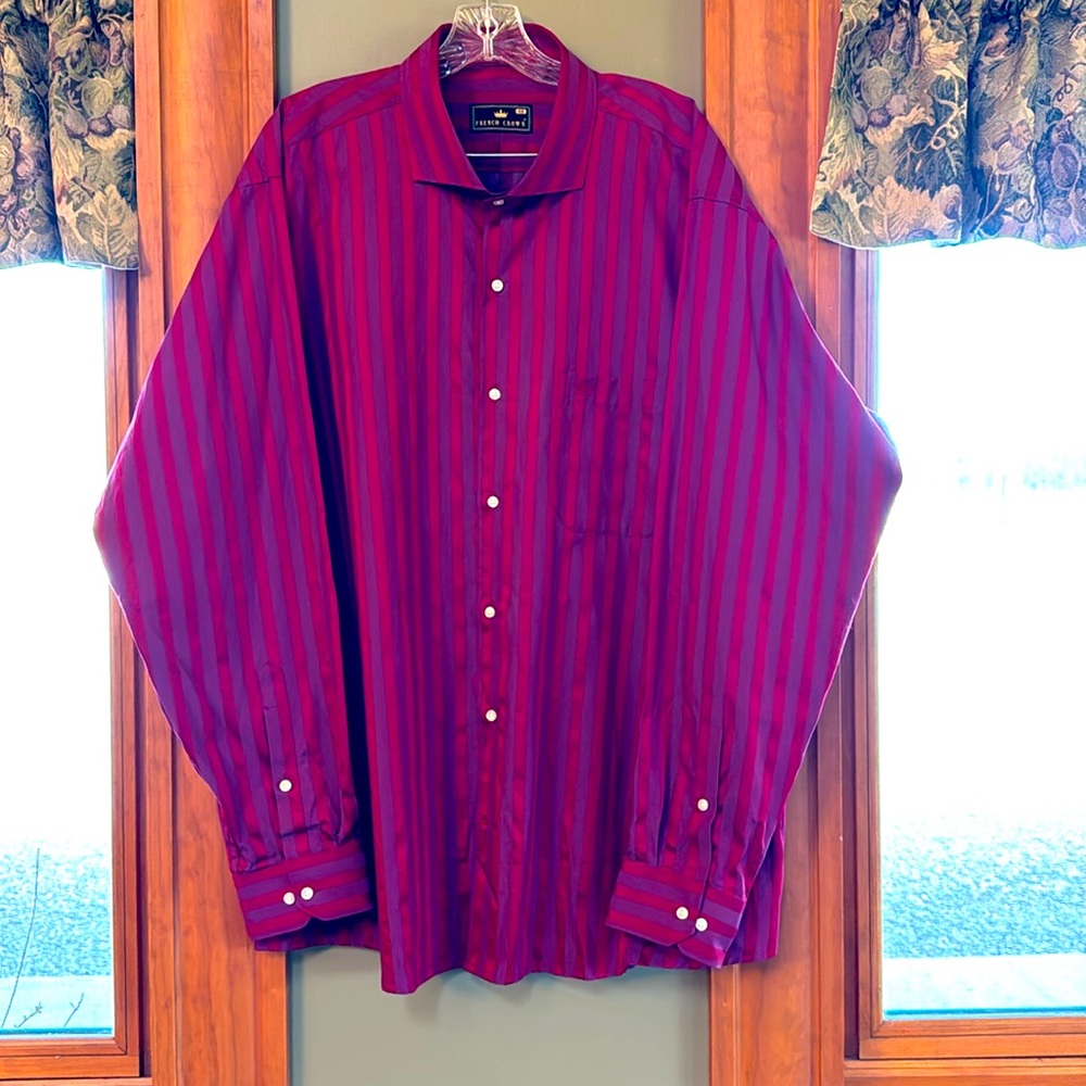 French Crown Jacquard Dress Shirt